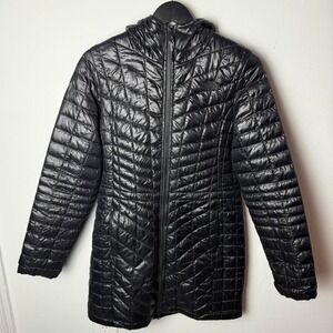 The North Face Black Women's ThermoBall Eco Insulated Puffer Parka Jacket Small